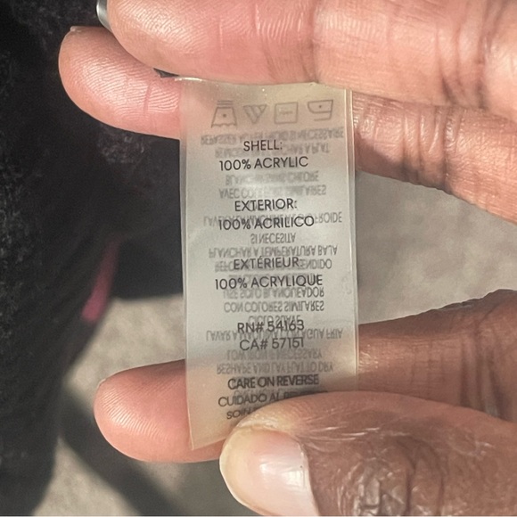 Calvin Klein black cowl neck classic pullover chain stitch sweater Size L - Picture 13 of 14